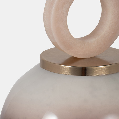 Sagebrook Home Glass 22" Vase Round Resin Topper Copper Wishlist Create New