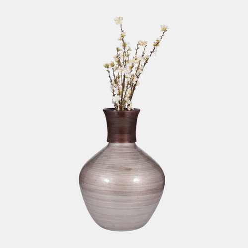 Sagebrook Home Glass 22" Wooden Top Vase Blush Wishlist Create New