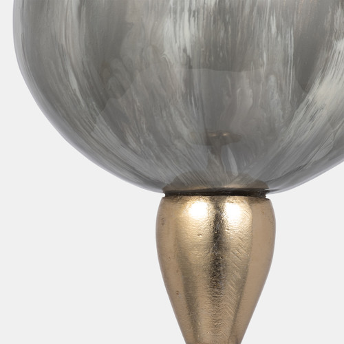 Sagebrook Home Glass 24"h Tealight Holder Wickhom Gray Wishlist Create New