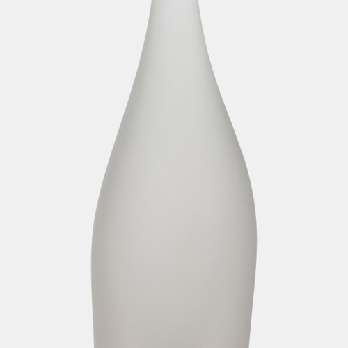 Sagebrook Home Glass 24" Long Neck Glass Decor Frosted White Wishlist Create New