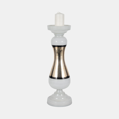 Sagebrook Home Glass 26" Candle Holder White Wishlist Create New