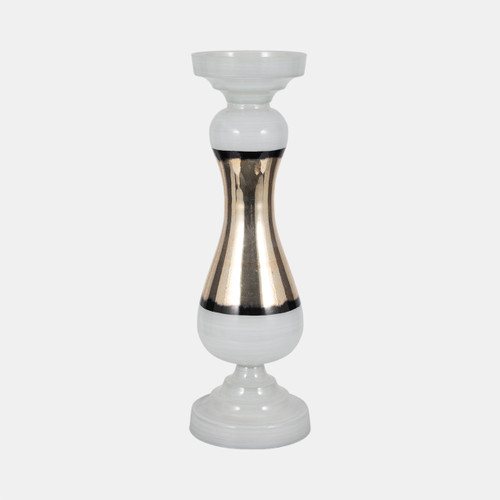 sagebrook home Glass 26" Candle Holder White Wishlist Create New