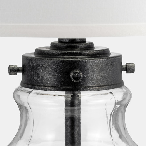 Sagebrook Home Glass 30" Bottle Table Lamp Clear/white Wishlist Create New