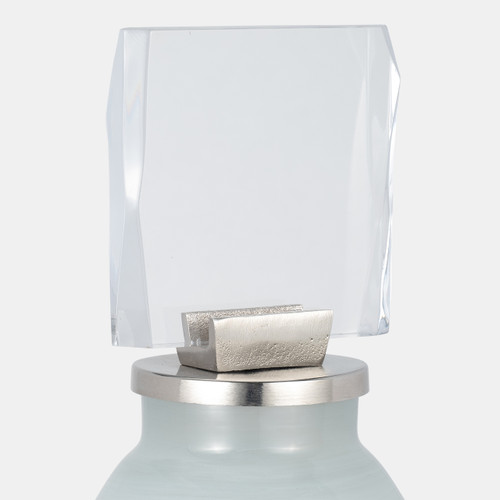 Sagebrook Home Glass 32" Vase Acrylic Detail 2-tone White Wishlist Create New