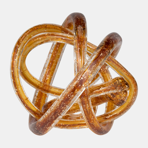 Sagebrook Home Glass 6" Knot Amber Wishlist Create New