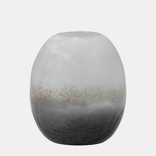 Sagebrook Home Glass 8" Crackle Vase Multi Wishlist Create New