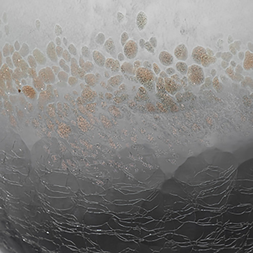 Sagebrook Home Glass 8" Crackle Vase Multi Wishlist Create New