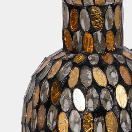 Sagebrook Home Glass 8"h Mosaic Vase Copper Wishlist Create New