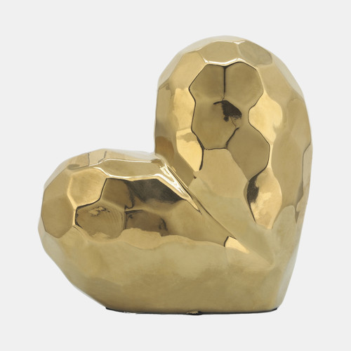 sagebrook home Gold Ceramic Heart 8" Wishlist Create New