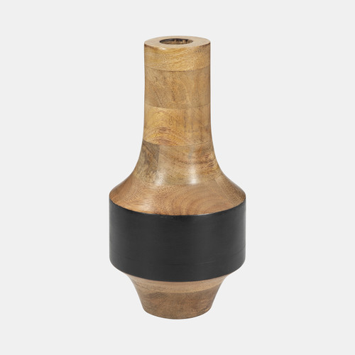 sagebrook home Mango Wood 11" 2-tone Vase Brown/black Wishlist Create New