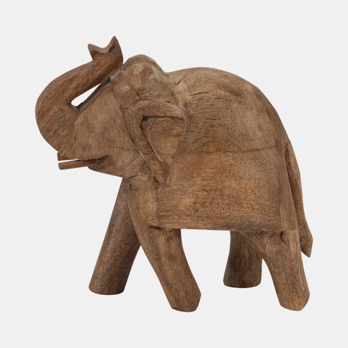 sagebrook home Mango Wood 8" Elephant Brown Wishlist Create New