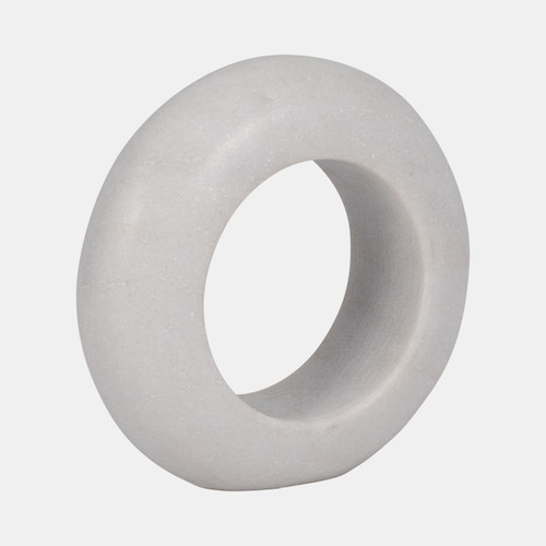 Sagebrook Home Marble 10" Ring Tabletop Decor White Wishlist Create New