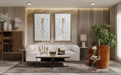 Sagebrook Home Marble 14" Chain Decor White Wishlist Create New