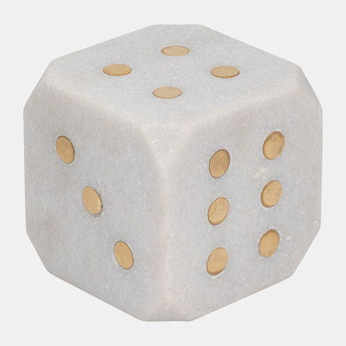 Sagebrook Home Marble 4" Dice White Wishlist Create New