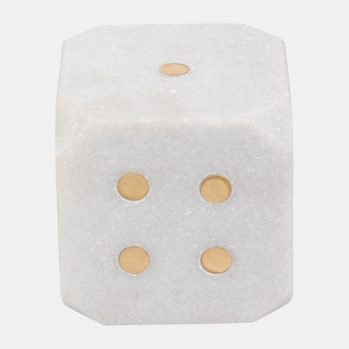 Sagebrook Home Marble 4" Dice White Wishlist Create New