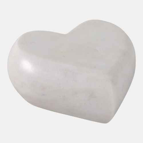 Sagebrook Home Marble 5" Heart White Wishlist Create New