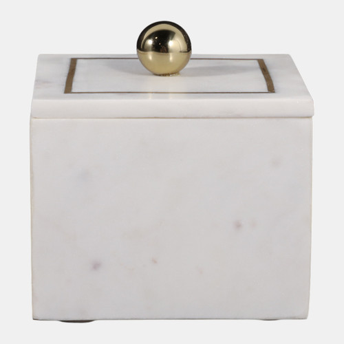 sagebrook home Marble 5x5 Box - Knob White Wishlist Create New