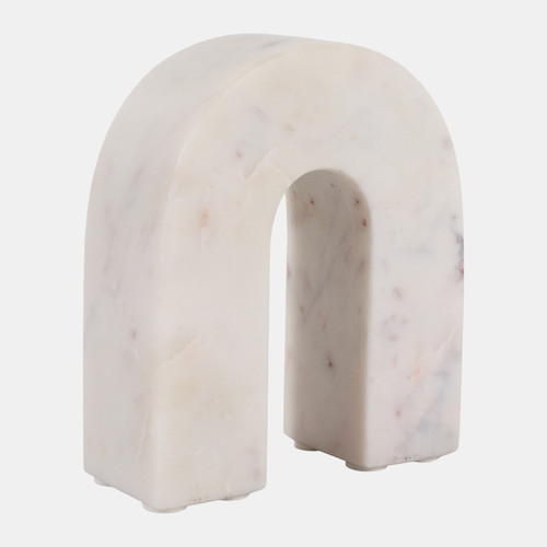 Sagebrook Home Marble 6"h Horseshoe Tabletop Deco White Wishlist Create New