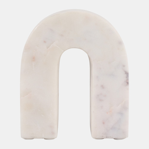 sagebrook home Marble 6"h Horseshoe Tabletop Deco White Wishlist Create New