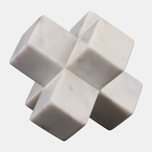 Sagebrook Home Marble 6" Jack Deco White Wishlist Create New