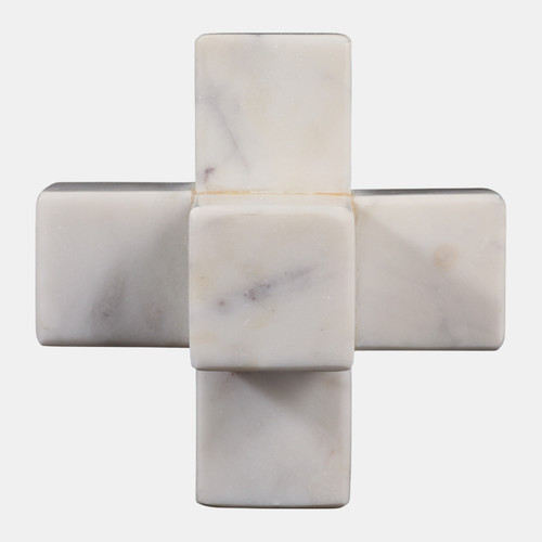 Sagebrook Home Marble 6" Jack Deco White Wishlist Create New