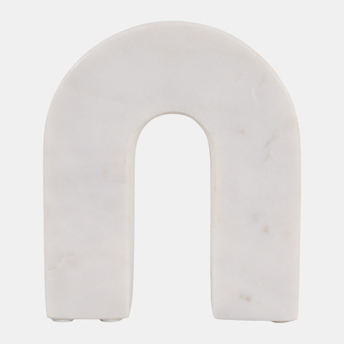 Sagebrook Home Marble 7"h Horseshoe Tabletop Deco White Wishlist Create New
