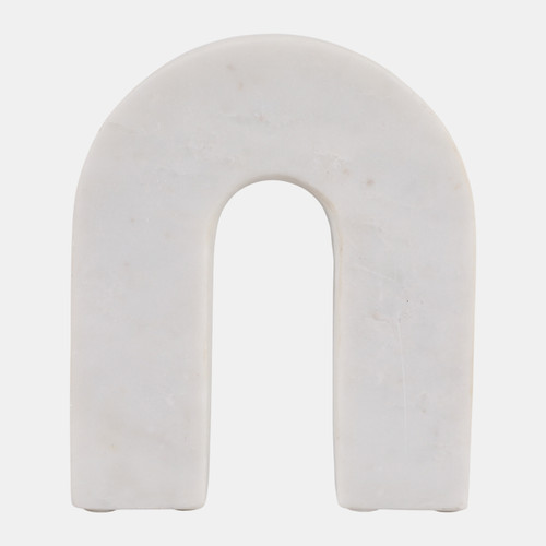 sagebrook home Marble 7"h Horseshoe Tabletop Deco White Wishlist Create New