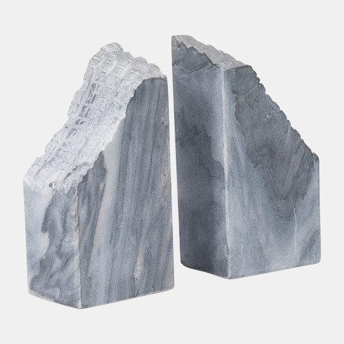 Sagebrook Home Marble S/2 7" Live Edge Bookends Black Wishlist Create New