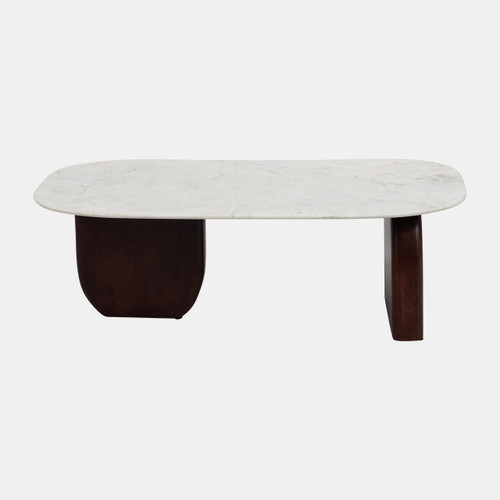 sagebrook home Marble/wood 48"dx16"h Coffee Tbl Wlnt/wht Kd Wishlist Create New