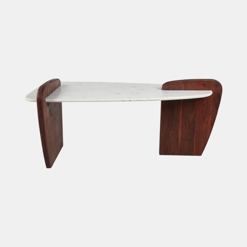 sagebrook home Marble/wood 53" Modern Coffee Table White Kd 2b Wishlist Create New