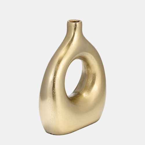Sagebrook Home Metal 10" Open Cut Vase Gold Wishlist Create New