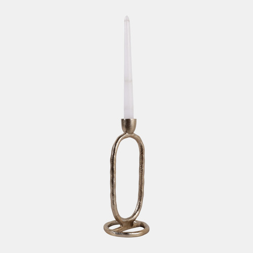 Sagebrook Home Metal 10" Open Oval Taper Candleholder Gold Wishlist Create New