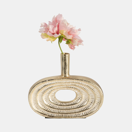 Sagebrook Home Metal 10" Tribal Cut Out Vase Gold Wishlist Create New