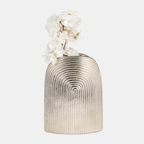 Sagebrook Home Metal 11" Arch Vase Silver Wishlist Create New