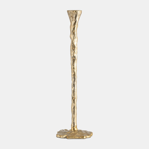 sagebrook home Metal 11" Forged Taper Candleholder Gold Wishlist Create New