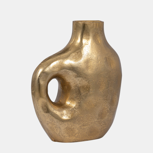 Sagebrook Home Metal 11" Hammerd Cut-out Vase Gold Wishlist Create New