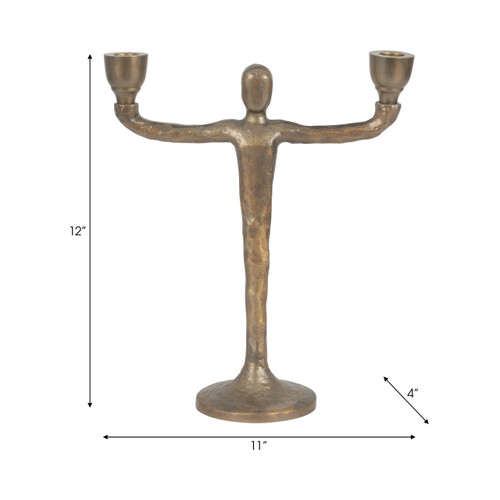 Sagebrook Home Metal 12" 2 Taper Candelabra Gold Wishlist Create New