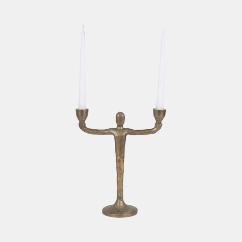 Sagebrook Home Metal 12" 2 Taper Candelabra Gold Wishlist Create New