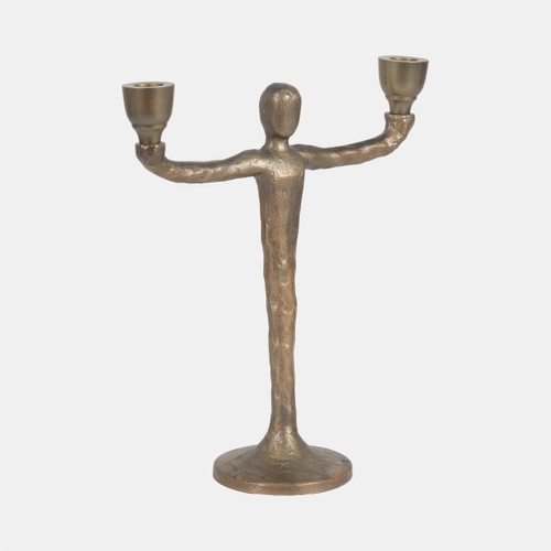 Sagebrook Home Metal 12" 2 Taper Candelabra Gold Wishlist Create New