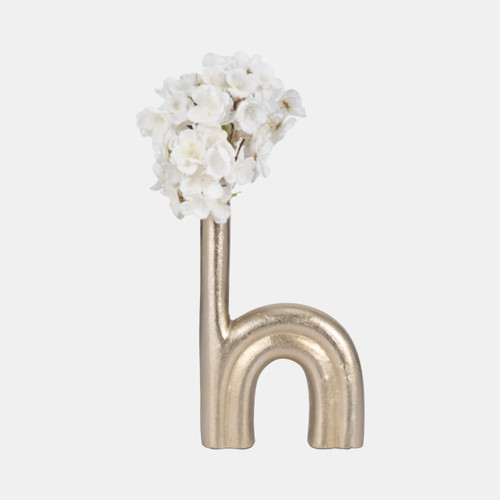 Sagebrook Home Metal 12" Double Arch Vase Champagne Wishlist Create New