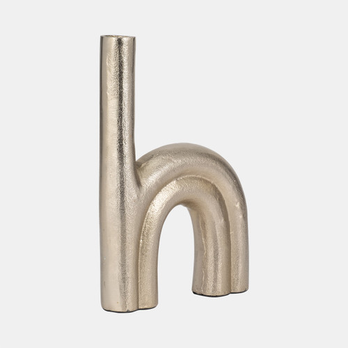 Sagebrook Home Metal 12" Double Arch Vase Champagne Wishlist Create New