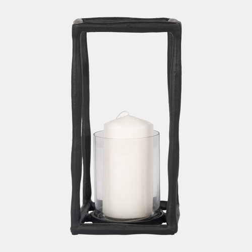 Sagebrook Home Metal 12" Open Square Hurricane Holder Black Wishlist Create New