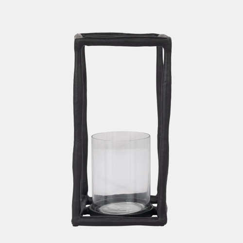sagebrook home Metal 12" Open Square Hurricane Holder Black Wishlist Create New