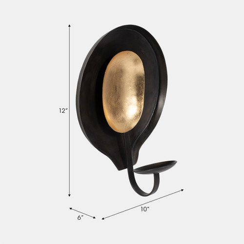 Sagebrook Home Metal 12" Round Votive Holder Black/gold Wishlist Create New
