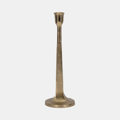 sagebrook home Metal 12" Squared Off Taper Candleholder Gold Wishlist Create New