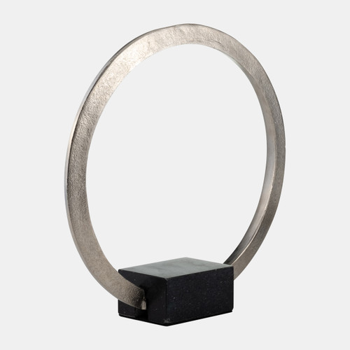 Sagebrook Home Metal 12" Standing Ring W/base Nickel/black Wishlist Create New