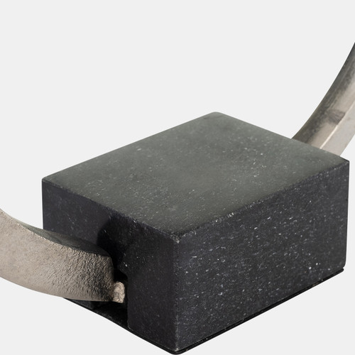 Sagebrook Home Metal 12" Standing Ring W/base Nickel/black Wishlist Create New