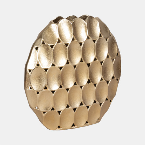 Sagebrook Home Metal 13" Oval Vase Champagne Wishlist Create New