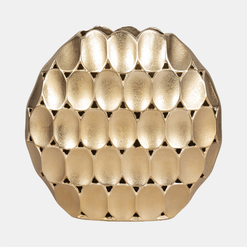 sagebrook home Metal 13" Oval Vase Champagne Wishlist Create New