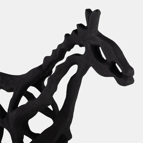 Sagebrook Home Metal 14"h Horse Illusion Sculpture Black Wishlist Create New